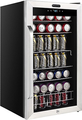Best Mini Fridge For Beer Bottles: Whynter BR-1211DS Beverage Refrigerator With 5 Adjustable Shelves