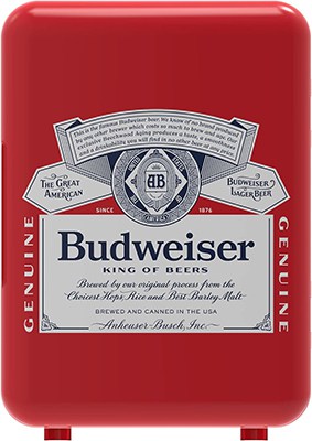 Budweiser Portable Beer Mini Fridge: Curtis