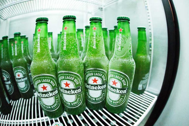 How long to chill beer in freezer - Green glass bottles